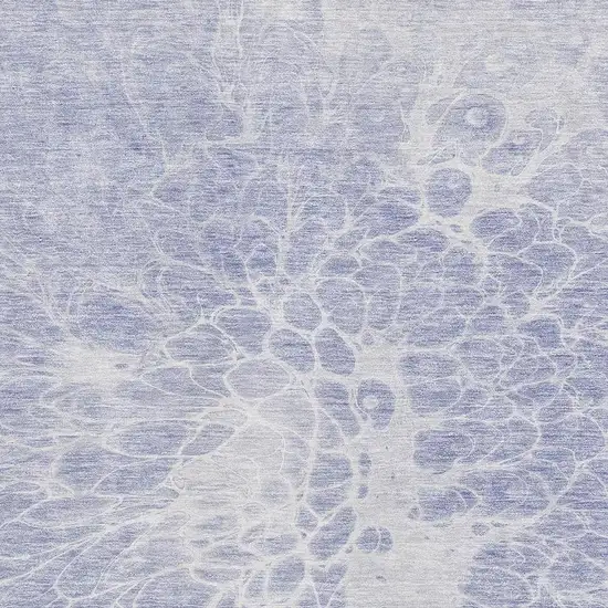 Lavender And Ivory Abstract Washable Area Rug With UV Protection Photo 3