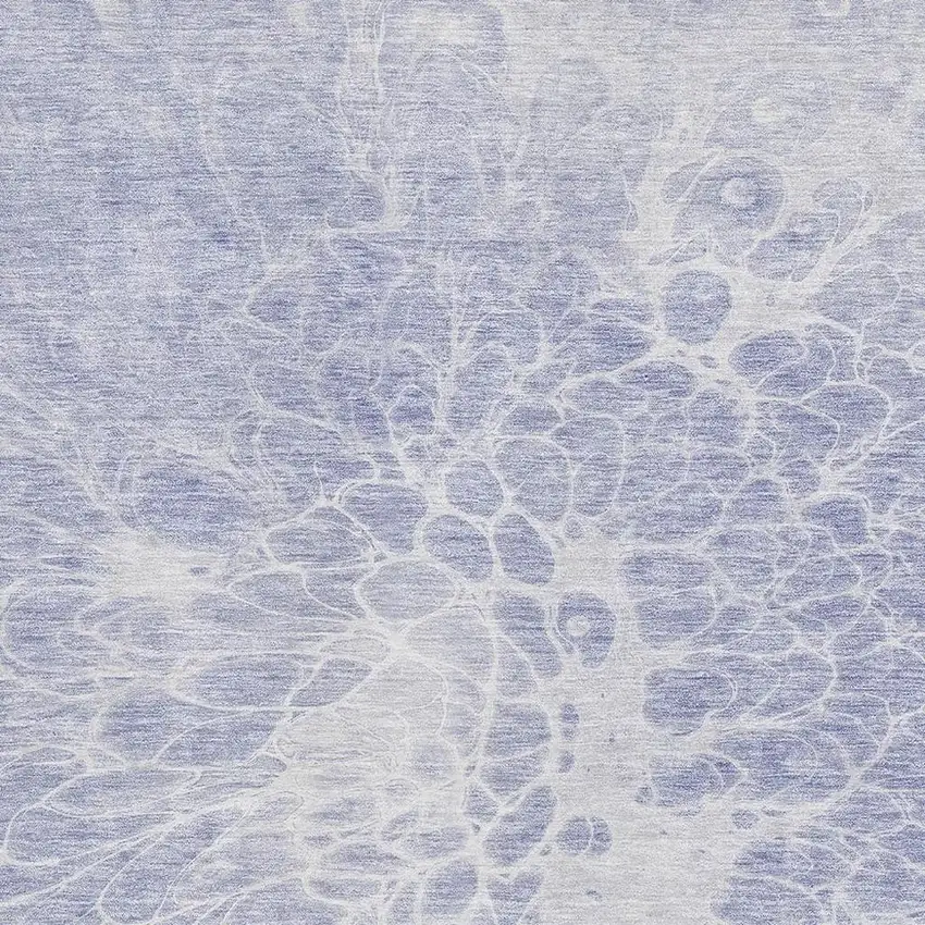 Lavender And Ivory Abstract Washable Area Rug With UV Protection Photo 3