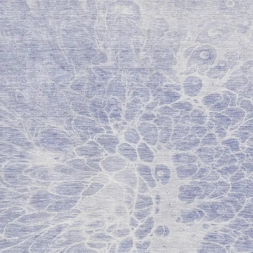 Lavender And Ivory Abstract Washable Area Rug With UV Protection Photo 3