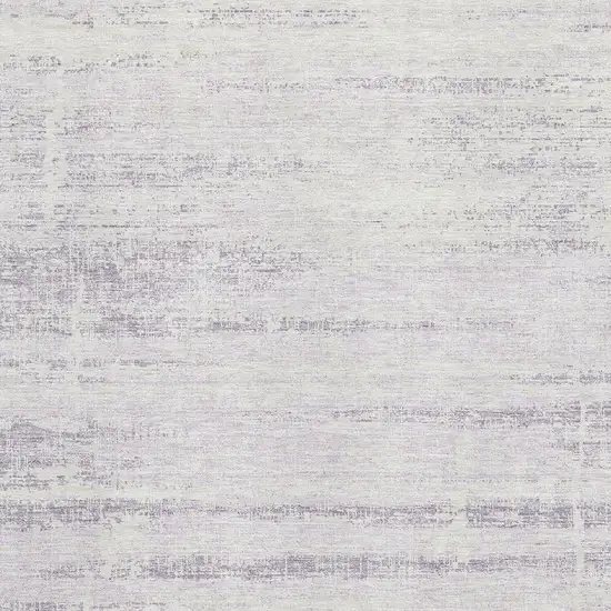 Lavender And Ivory Abstract Washable Area Rug With UV Protection Photo 3
