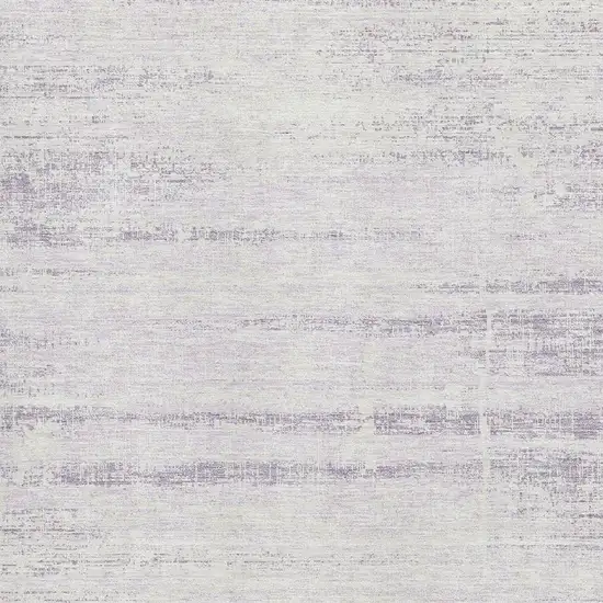 Lavender And Ivory Abstract Washable Area Rug With UV Protection Photo 3