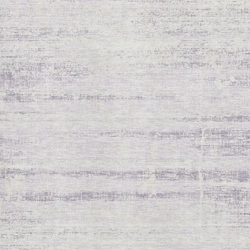 Lavender And Ivory Abstract Washable Area Rug With UV Protection Photo 3