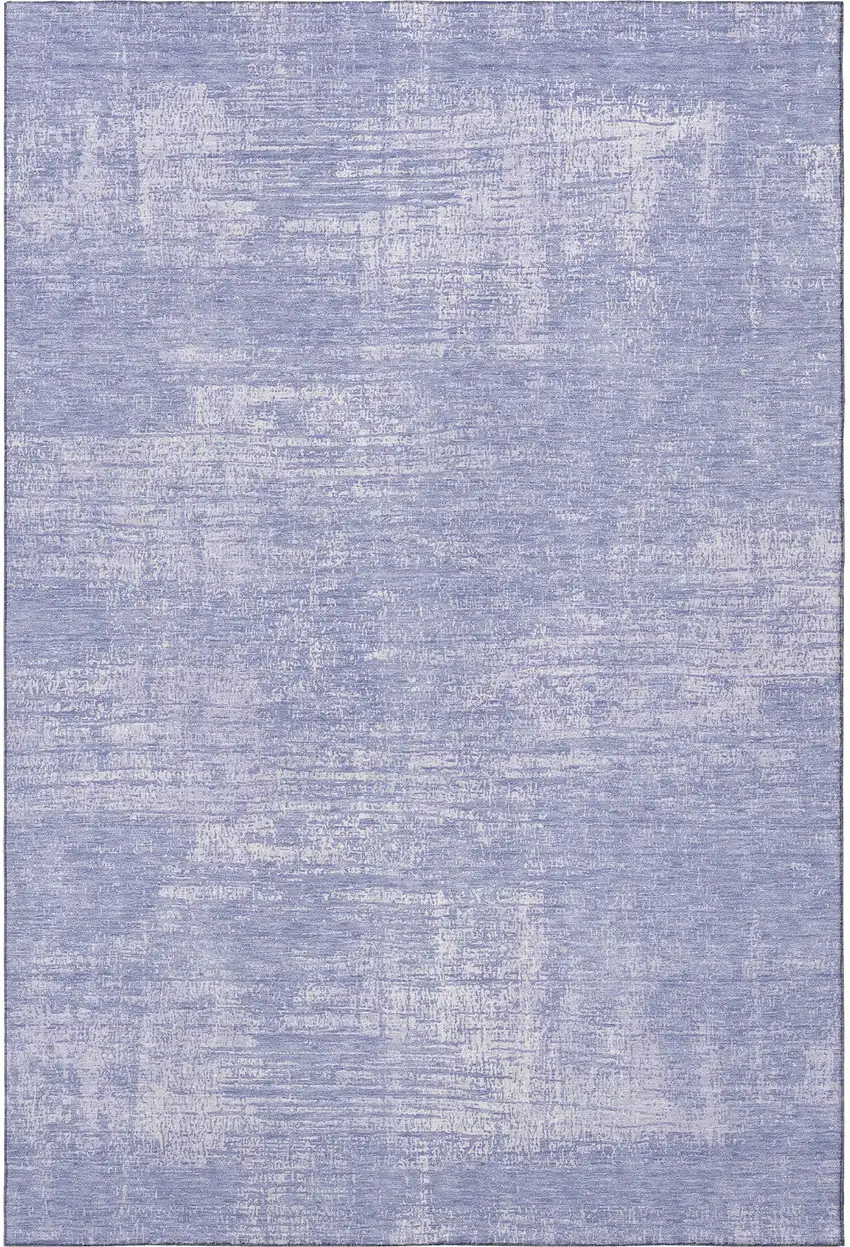 Lavender And Ivory Abstract Washable Area Rug With UV Protection Photo 4