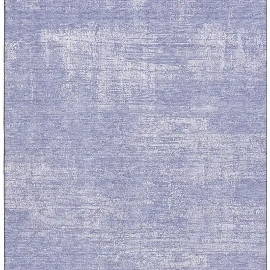 Lavender And Ivory Abstract Washable Area Rug With UV Protection Photo 4