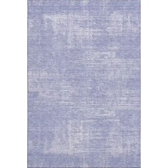 Lavender And Ivory Abstract Washable Area Rug With UV Protection Photo 1