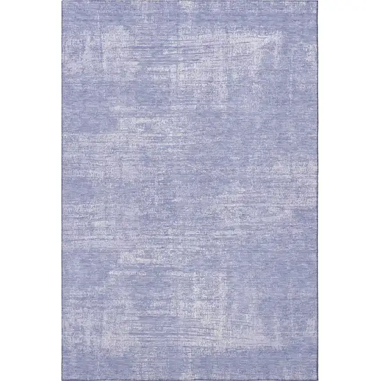 Lavender And Ivory Abstract Washable Area Rug With UV Protection Photo 4