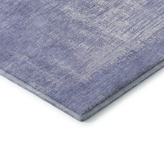 Lavender And Ivory Abstract Washable Area Rug With UV Protection Photo 8