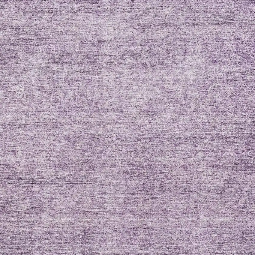 Lavender And Ivory Abstract Washable Area Rug With UV Protection Photo 2