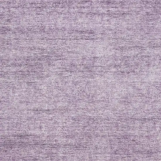 Lavender And Ivory Abstract Washable Area Rug With UV Protection Photo 2