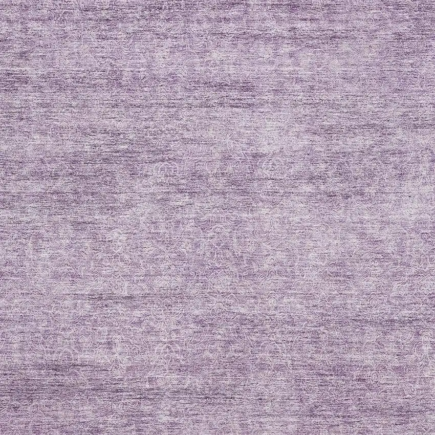 Lavender And Ivory Abstract Washable Area Rug With UV Protection Photo 2