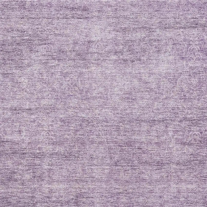 Lavender And Ivory Abstract Washable Area Rug With UV Protection Photo 2