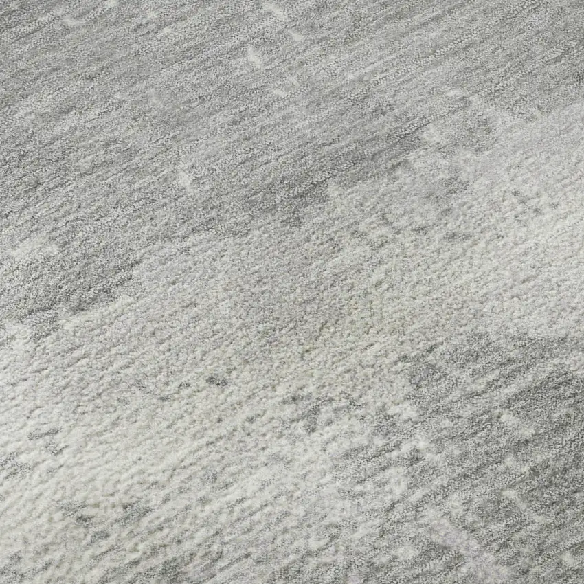 Lavender And Ivory Abstract Washable Area Rug With UV Protection Photo 9