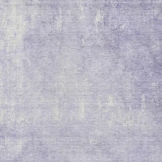 Lavender And Ivory Abstract Washable Indoor Outdoor Area Rug Photo 6