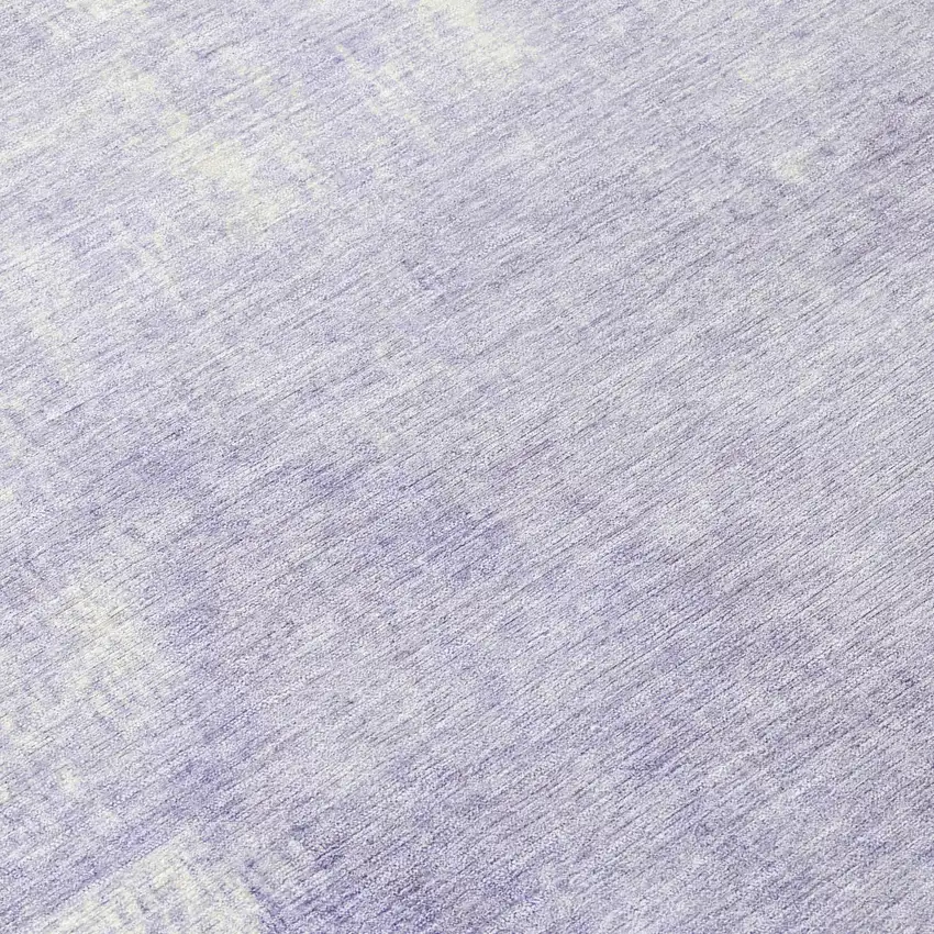 Lavender And Ivory Abstract Washable Indoor Outdoor Area Rug Photo 8