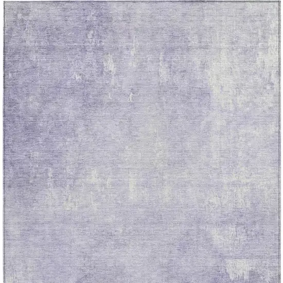 Lavender And Ivory Abstract Washable Indoor Outdoor Area Rug Photo 3