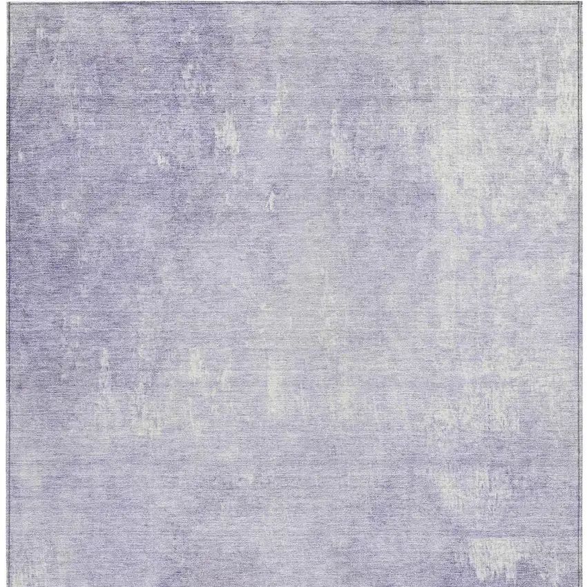 Lavender And Ivory Abstract Washable Indoor Outdoor Area Rug Photo 3
