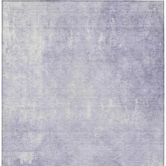 Lavender And Ivory Abstract Washable Indoor Outdoor Area Rug Photo 4