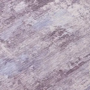 Photo of Lavender And Ivory Abstract Washable Indoor Outdoor Area Rug
