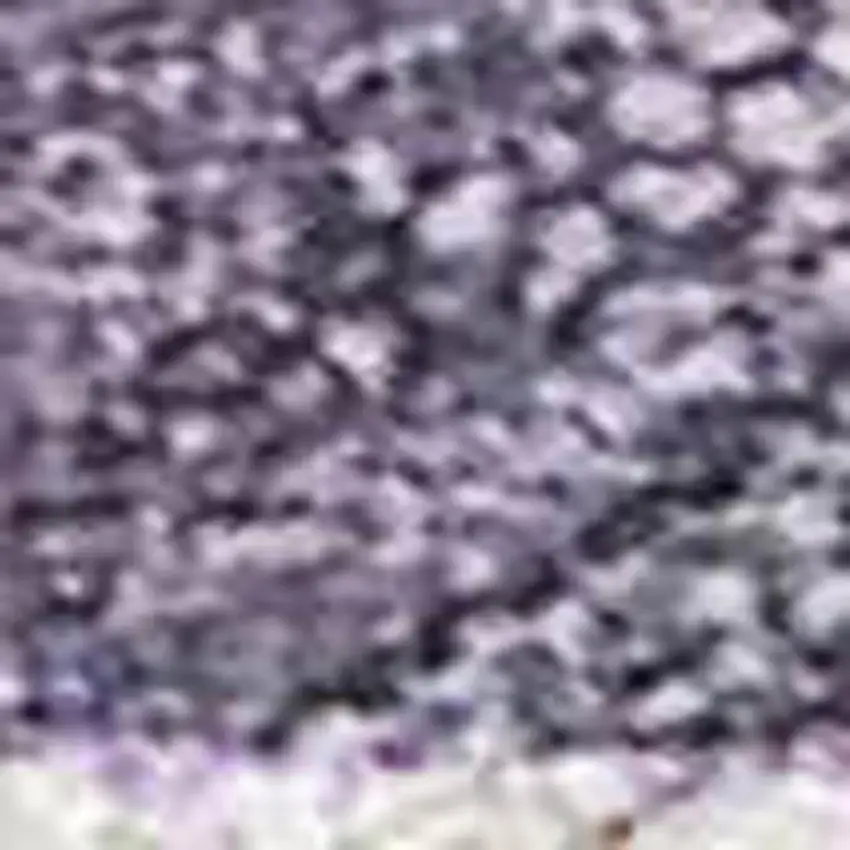 Lavender And Ivory Floral Washable Indoor Outdoor Area Rug Photo 3