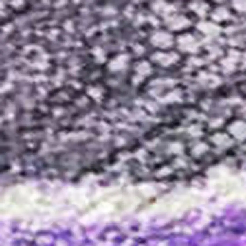 Lavender And Ivory Floral Washable Indoor Outdoor Area Rug Photo 3