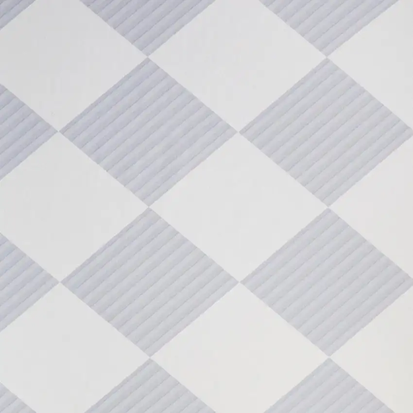 Lavender And Ivory Geometric Washable Area Rug With Fringe Photo 3