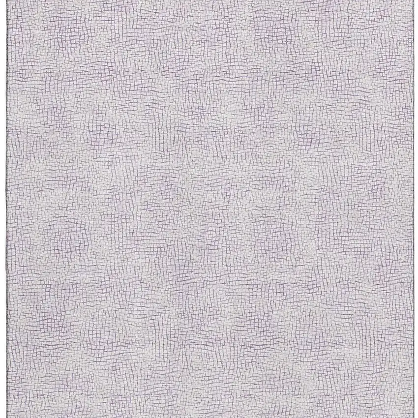 Lavender And Ivory Geometric Washable Area Rug With UV Protection Photo 3