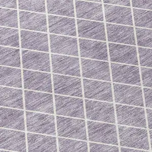 Photo of Lavender And Ivory Geometric Washable Indoor Outdoor Area Rug