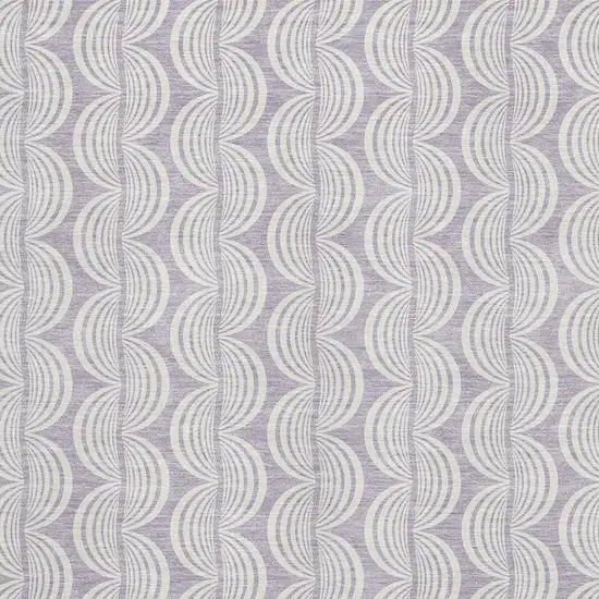 Lavender And Ivory Ogee Washable Area Rug With UV Protection Photo 2