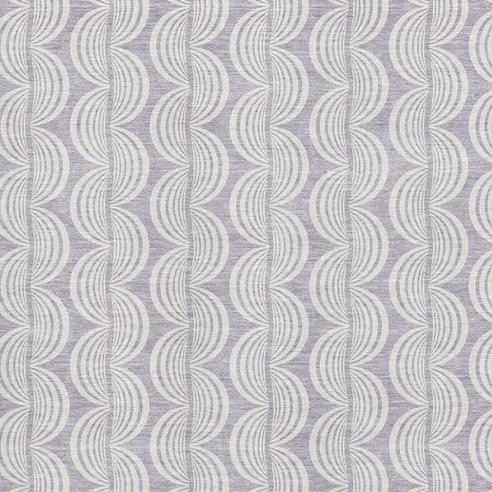 Lavender And Ivory Ogee Washable Area Rug With UV Protection Photo 2