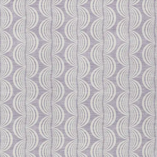 Lavender And Ivory Ogee Washable Indoor Outdoor Area Rug Photo 5