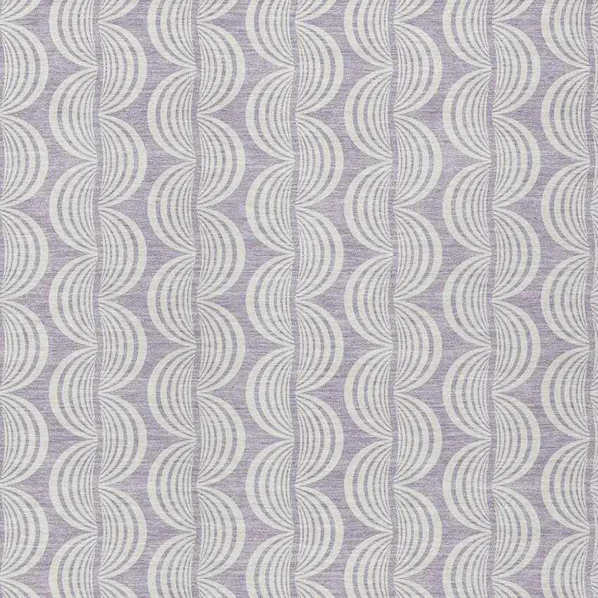 Lavender And Ivory Ogee Washable Indoor Outdoor Area Rug Photo 5