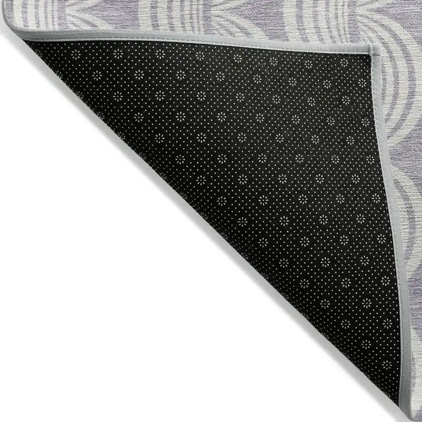 Lavender And Ivory Ogee Washable Indoor Outdoor Area Rug Photo 3
