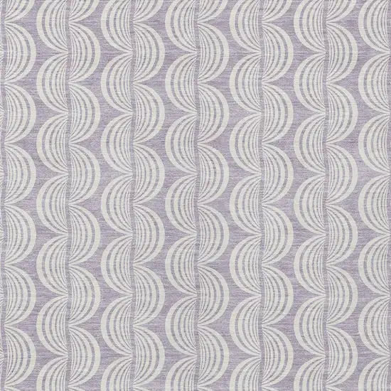 Lavender And Ivory Ogee Washable Indoor Outdoor Area Rug Photo 5