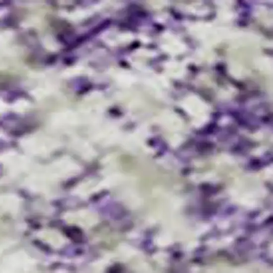 Lavender And Ivory Striped Washable Area Rug With UV Protection Photo 3