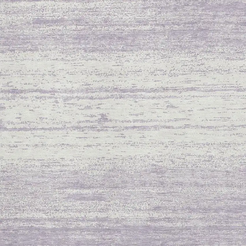 Lavender And Ivory Striped Washable Area Rug With UV Protection Photo 3