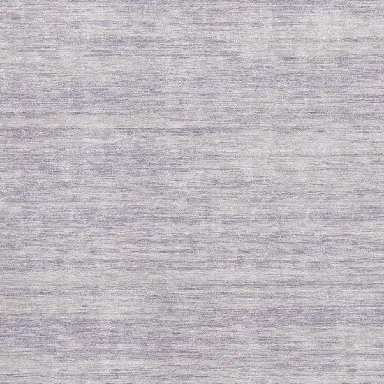 Lavender And Ivory Striped Washable Area Rug With UV Protection Photo 2