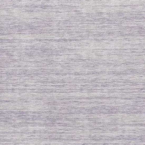 Lavender And Ivory Striped Washable Area Rug With UV Protection Photo 2