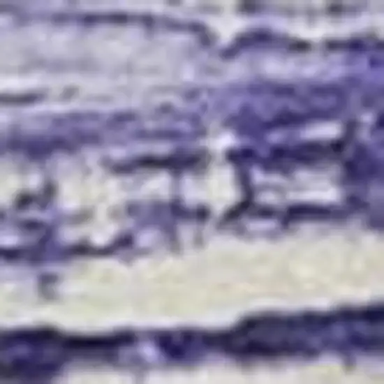 Lavender And Ivory Striped Washable Indoor Outdoor Area Rug Photo 3