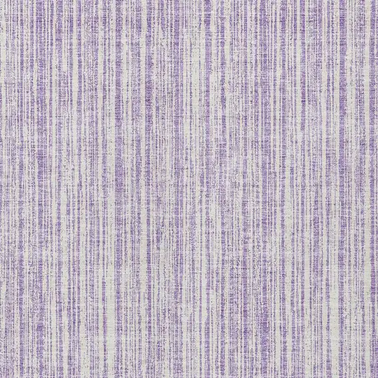 Lavender And Ivory Striped Washable Indoor Outdoor Area Rug Photo 4