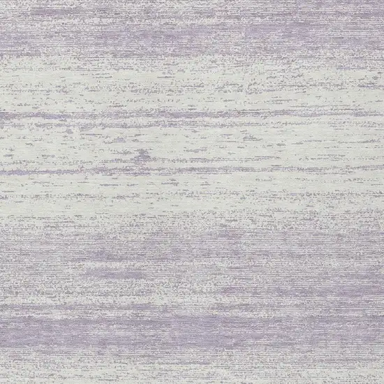 Lavender And Ivory Striped Washable Indoor Outdoor Area Rug Photo 6