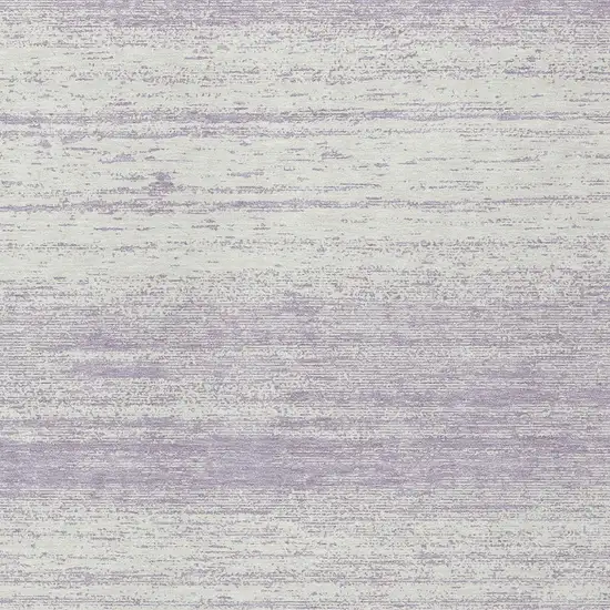 Lavender And Ivory Striped Washable Indoor Outdoor Area Rug Photo 6