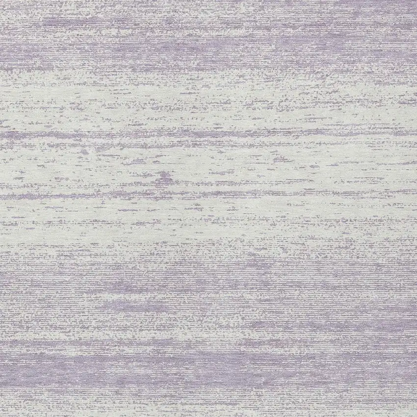 Lavender And Ivory Striped Washable Indoor Outdoor Area Rug Photo 6