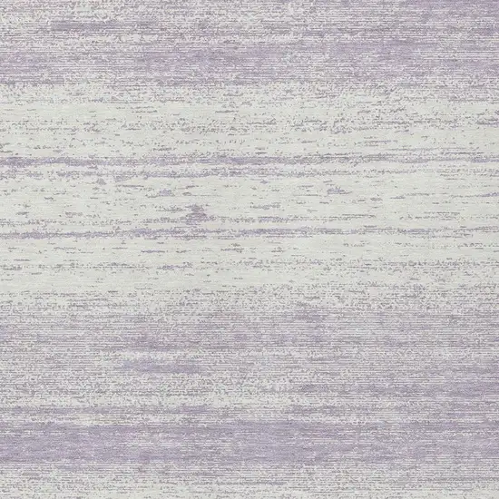 Lavender And Ivory Striped Washable Indoor Outdoor Area Rug Photo 6