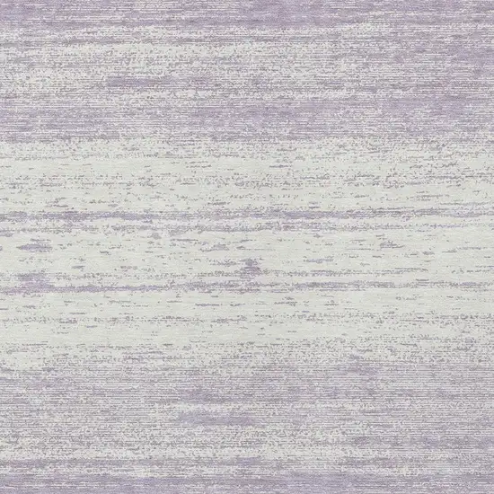 Lavender And Ivory Striped Washable Indoor Outdoor Area Rug Photo 6