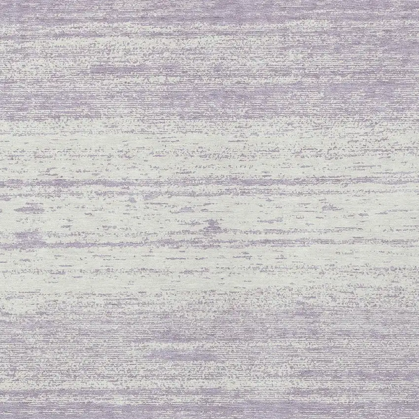 Lavender And Ivory Striped Washable Indoor Outdoor Area Rug Photo 6