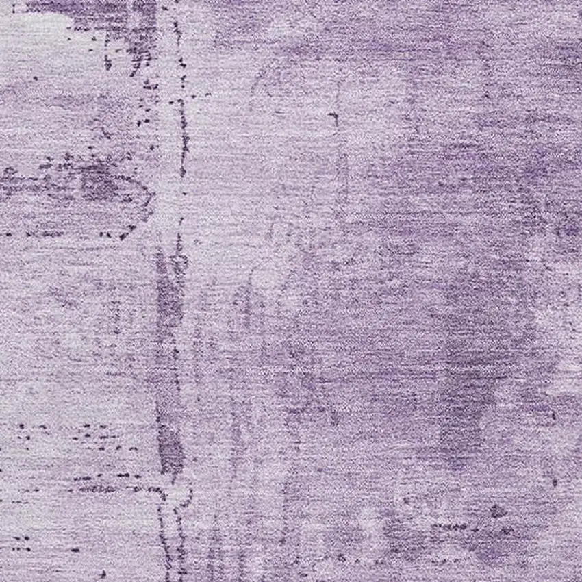 Lavender And Lilac Abstract Washable Area Rug With UV Protection Photo 2