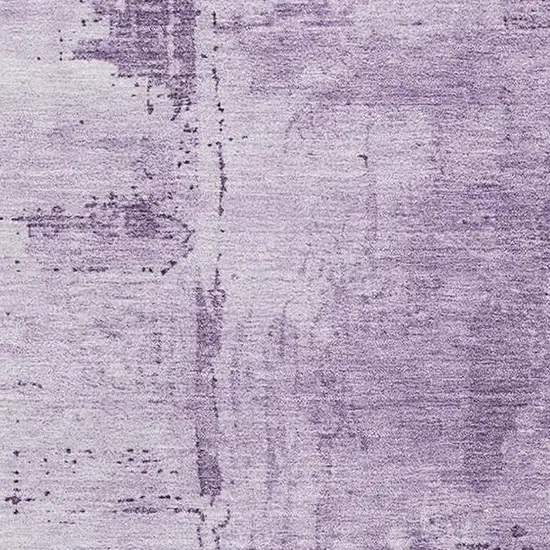 Lavender And Lilac Abstract Washable Area Rug With UV Protection Photo 2