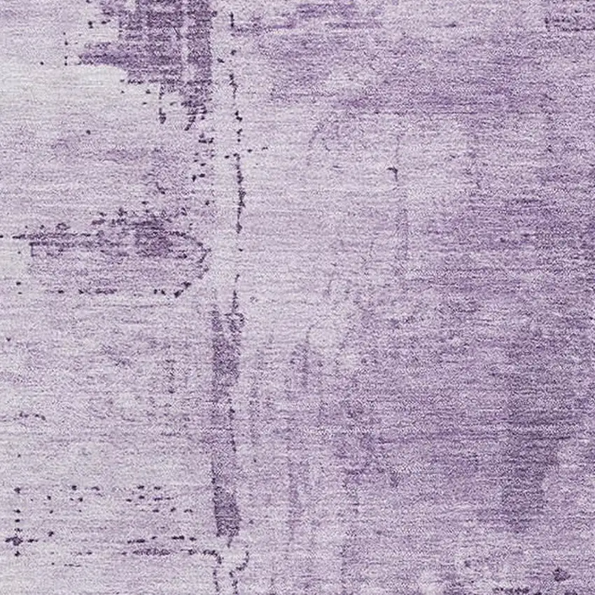 Lavender And Lilac Abstract Washable Area Rug With UV Protection Photo 2
