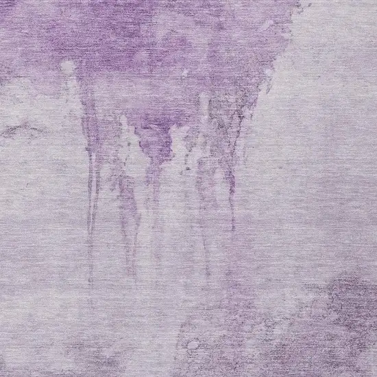 Lavender And Lilac Abstract Washable Indoor Outdoor Area Rug Photo 3