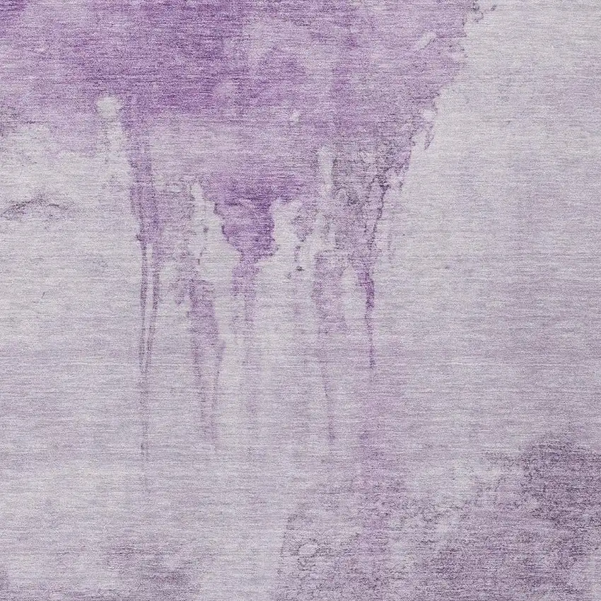 Lavender And Lilac Abstract Washable Indoor Outdoor Area Rug Photo 3
